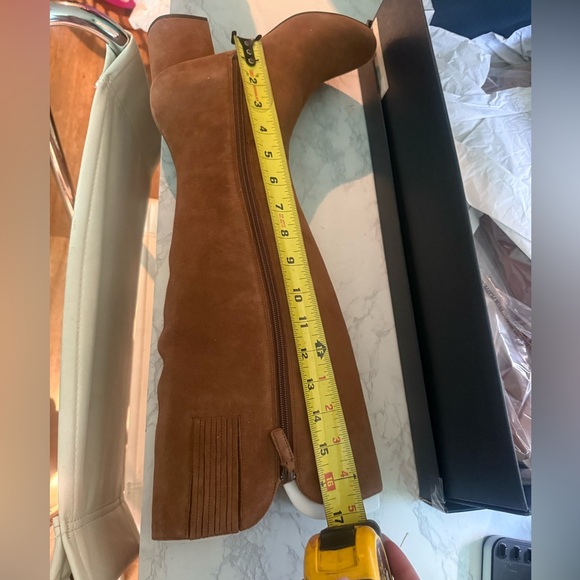 Brown Knee-High Women's Boots - Picture 5 of 7